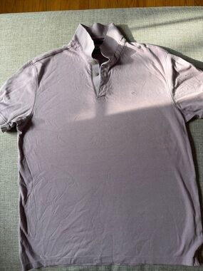Calvin Klein Men's Short Sleeve Polo in Light Lavender